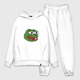 Мужской костюм хлопок OVERSIZE с принтом Pepe frog в Тюмени,  |  | meme pepe мем прикол лягушка