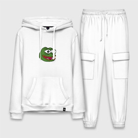 Мужской костюм хлопок с толстовкой с принтом Pepe frog в Тюмени,  |  | meme pepe мем прикол лягушка