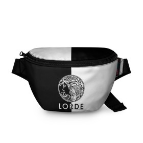 Поясная сумка 3D с принтом Lorde в Тюмени, 100% полиэстер | плотная ткань, ремень с регулируемой длиной, внутри несколько карманов для мелочей, основное отделение и карман с обратной стороны сумки застегиваются на молнию | 