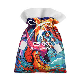 Подарочный 3D мешок с принтом Артемий в стиле CS GO в Тюмени, 100% полиэстер | Размер: 29*39 см | Тематика изображения на принте: имена | скоростной зверь
