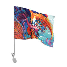 Флаг для автомобиля с принтом Арсен в стиле CS GO в Тюмени, 100% полиэстер | Размер: 30*21 см | hyper beast | кс го | скоростной зверь