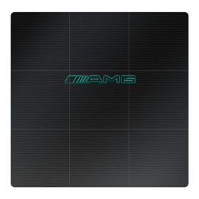 Магнитный плакат 3Х3 с принтом AMG Turquoise-Carbon в Тюмени, Полимерный материал с магнитным слоем | 9 деталей размером 9*9 см | Тематика изображения на принте: amg | auto | black | carbon | mercedes | turquoise | авто | амг | мерседес
