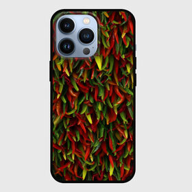 Чехол для iPhone 13 Pro с принтом Перчики в Тюмени,  |  | веган | вегетарианец | еда | красный | овощи | острый | паттерн | перец | перчик | приправа | пряности | стручки | стручковый | стручок | урожай | чили