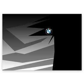 Поздравительная открытка с принтом BMW GEOMETRY SPORT в Тюмени, 100% бумага | плотность бумаги 280 г/м2, матовая, на обратной стороне линовка и место для марки
 | Тематика изображения на принте: bmw | bmw motorsport | bmw performance | carbon | m | m power | motorsport | performance | sport | бмв | карбон | моторспорт | спорт