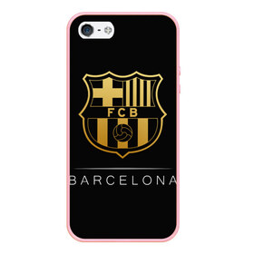 Чехол для iPhone 5/5S матовый с принтом Barcelona Gold Edition в Тюмени, Силикон | Область печати: задняя сторона чехла, без боковых панелей | barcelona | champions | gold | league | spain | style | барселона | испания | лига | чемпионов