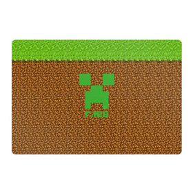 Магнитный плакат 3Х2 с принтом Глеб-Minecraft в Тюмени, Полимерный материал с магнитным слоем | 6 деталей размером 9*9 см | Тематика изображения на принте: крипер | майнкрафт