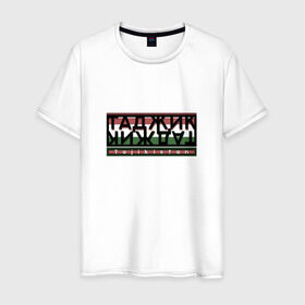 Мужская футболка хлопок с принтом Таджик в Тюмени, 100% хлопок | прямой крой, круглый вырез горловины, длина до линии бедер, слегка спущенное плечо. | Тематика изображения на принте: таджикистан