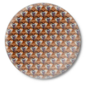 Значок с принтом Лисоньки фыр фыр в Тюмени,  металл | круглая форма, металлическая застежка в виде булавки | Тематика изображения на принте: cute | камуфляж | лес | лиса | лисица | лисичка | лисоньки | милитари | милый | охота | с языком | фыр фыр