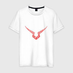 Мужская футболка хлопок с принтом Code Geass_7 в Тюмени, 100% хлопок | прямой крой, круглый вырез горловины, длина до линии бедер, слегка спущенное плечо. | код гиасс | лелуш | лелуш ламперуж