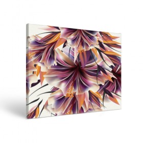 Холст прямоугольный с принтом Необычный цветок в Тюмени, 100% ПВХ |  | flower | букет | краски | орхидеи | природа | текстуры | тропики | тропический | цветочки | цветы