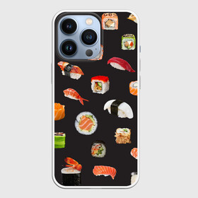 Чехол для iPhone 13 Pro с принтом Суши в Тюмени,  |  | Тематика изображения на принте: food | rolls | sushi | tokyo | еда | роллы | суши | токио