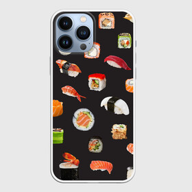 Чехол для iPhone 13 Pro Max с принтом Суши в Тюмени,  |  | Тематика изображения на принте: food | rolls | sushi | tokyo | еда | роллы | суши | токио