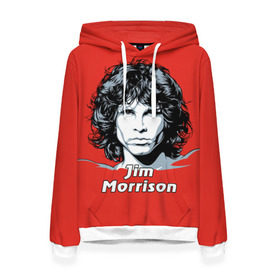 Женская толстовка 3D с принтом Jim Morrison в Тюмени, 100% полиэстер  | двухслойный капюшон со шнурком для регулировки, мягкие манжеты на рукавах и по низу толстовки, спереди карман-кенгуру с мягким внутренним слоем. | the doors | автор песен | вокалист | джим моррисон | звезда | музыка | певец | поэт | рок | рок музыка | фронтмен