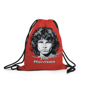 Рюкзак-мешок 3D с принтом Jim Morrison в Тюмени, 100% полиэстер | плотность ткани — 200 г/м2, размер — 35 х 45 см; лямки — толстые шнурки, застежка на шнуровке, без карманов и подкладки | the doors | автор песен | вокалист | джим моррисон | звезда | музыка | певец | поэт | рок | рок музыка | фронтмен