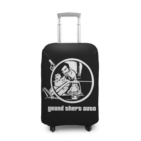 Чехол для чемодана 3D с принтом GTA 3 - Заложник в Тюмени, 86% полиэфир, 14% спандекс | двустороннее нанесение принта, прорези для ручек и колес | 3 | claude | grand theft auto | gta | gta 3 | gta iii | гта