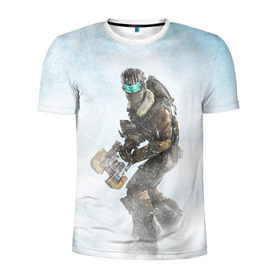 Мужская футболка 3D спортивная с принтом Dead Space в Тюмени, 100% полиэстер с улучшенными характеристиками | приталенный силуэт, круглая горловина, широкие плечи, сужается к линии бедра | dead | space | айзек | вирус | зомби | игра | ишимура | кларк | космос | костюм | мёртвый | монстр