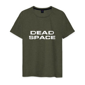 Мужская футболка хлопок с принтом Dead Space в Тюмени, 100% хлопок | прямой крой, круглый вырез горловины, длина до линии бедер, слегка спущенное плечо. | dead | space | айзек | вирус | зомби | игра | ишимура | кларк | космос | костюм | мёртвый | монстр