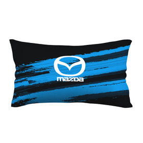 Подушка 3D антистресс с принтом Mazda MOTORs Blue в Тюмени, наволочка — 100% полиэстер, наполнитель — вспененный полистирол | состоит из подушки и наволочки на молнии | 