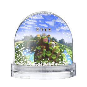 Водяной шар с принтом Стас - Minecraft в Тюмени, Пластик | Изображение внутри шара печатается на глянцевой фотобумаге с двух сторон | майнкрафт | станислав | стас