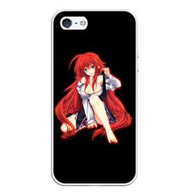 Чехол для iPhone 5/5S матовый с принтом Rias Gremory в Тюмени, Силикон | Область печати: задняя сторона чехла, без боковых панелей | high school dxd | демоны старшей школы | исибуми итиэйи