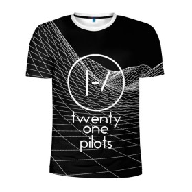 Мужская футболка 3D спортивная с принтом twenty one pilots в Тюмени, 100% полиэстер с улучшенными характеристиками | приталенный силуэт, круглая горловина, широкие плечи, сужается к линии бедра | rock | t.o.p. | top | twenty one pilots | рок