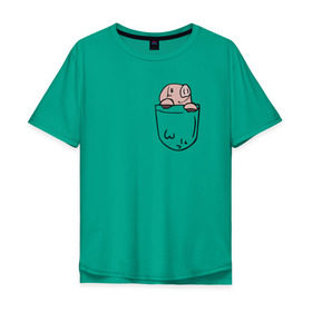 Мужская футболка хлопок Oversize с принтом Pig Sins pocket в Тюмени, 100% хлопок | свободный крой, круглый ворот, “спинка” длиннее передней части | Тематика изображения на принте: anime | nanatsu no taizai | seven deadly sins | аниме