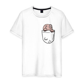 Мужская футболка хлопок с принтом Pig Sins pocket в Тюмени, 100% хлопок | прямой крой, круглый вырез горловины, длина до линии бедер, слегка спущенное плечо. | Тематика изображения на принте: anime | nanatsu no taizai | seven deadly sins | аниме