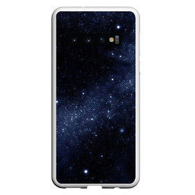 Чехол для Samsung Galaxy S10 с принтом Звёздное небо в Тюмени, Силикон | Область печати: задняя сторона чехла, без боковых панелей | Тематика изображения на принте: вселенная | звёзды | земля | космос | плеяды | пространство