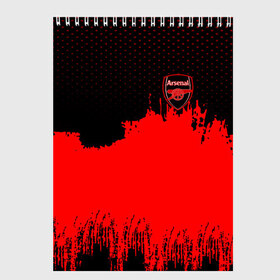 Скетчбук с принтом Arsenal Original в Тюмени, 100% бумага
 | 48 листов, плотность листов — 100 г/м2, плотность картонной обложки — 250 г/м2. Листы скреплены сверху удобной пружинной спиралью | Тематика изображения на принте: football | soccer | арсенал
