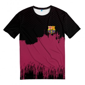 Мужская футболка 3D с принтом Barcelona Original в Тюмени, 100% полиэфир | прямой крой, круглый вырез горловины, длина до линии бедер | barcelona | football | footer | soccer | socker | барселона | спорт | футбол | футбольный клуб