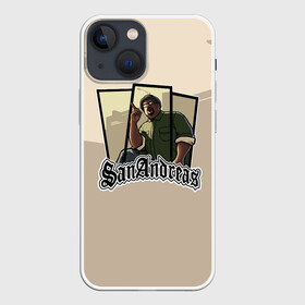 Чехол для iPhone 13 mini с принтом GTA SA   Big Smoke в Тюмени,  |  | carl johnson | grand theft auto | gta | los santos | sa | san andreas | гта