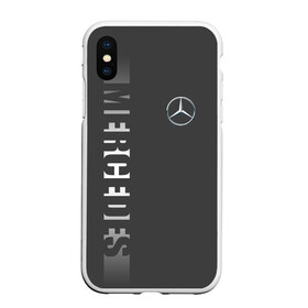 Чехол для iPhone XS Max матовый с принтом MERCEDES BENZ SPORT в Тюмени, Силикон | Область печати: задняя сторона чехла, без боковых панелей | mercedes | марка | машины | мерседес