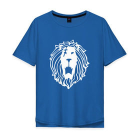 Мужская футболка хлопок Oversize с принтом Lion в Тюмени, 100% хлопок | свободный крой, круглый ворот, “спинка” длиннее передней части | anime | nanatsu no taizai | seven deadly sins | аниме
