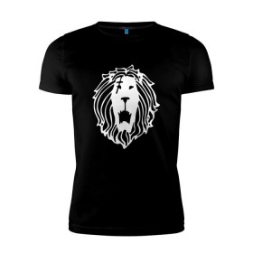 Мужская футболка премиум с принтом Lion в Тюмени, 92% хлопок, 8% лайкра | приталенный силуэт, круглый вырез ворота, длина до линии бедра, короткий рукав | anime | nanatsu no taizai | seven deadly sins | аниме