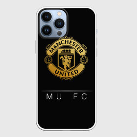 Чехол для iPhone 13 Pro Max с принтом MU Gold в Тюмени,  |  | champions | england | league | manchester | united | лига | манчестер | чемпионов | юнайтед