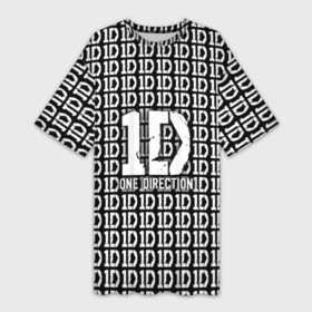 Платье-футболка 3D с принтом One direction в Тюмени,  |  | 1 direction | one direction | ван | дирекшен | дирекшн