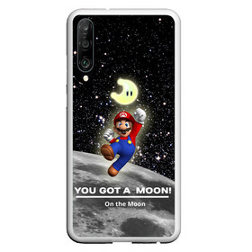 Чехол для Honor P30 с принтом You got a moon в Тюмени, Силикон | Область печати: задняя сторона чехла, без боковых панелей | 