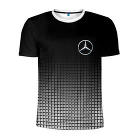 Мужская футболка 3D спортивная с принтом MERCEDES BENZ SPORT в Тюмени, 100% полиэстер с улучшенными характеристиками | приталенный силуэт, круглая горловина, широкие плечи, сужается к линии бедра | mercedes | марка | машины | мерседес