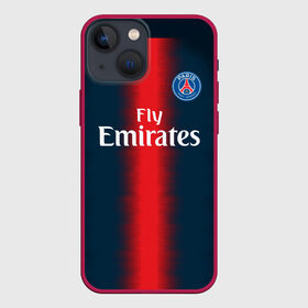 Чехол для iPhone 13 mini с принтом PSG Форма Новая Home 18 19 в Тюмени,  |  | Тематика изображения на принте: 2019 | brazil | fcb | paris saint germain | psg | бразилия | новая | псж | форма | футбольная