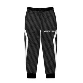 Мужские брюки 3D с принтом AMG SPORT в Тюмени, 100% полиэстер | манжеты по низу, эластичный пояс регулируется шнурком, по бокам два кармана без застежек, внутренняя часть кармана из мелкой сетки | 