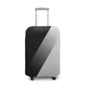 Чехол для чемодана 3D с принтом MERCEDES BENZ ЭЛИТА в Тюмени, 86% полиэфир, 14% спандекс | двустороннее нанесение принта, прорези для ручек и колес | mercedes | марка | машины | мерседес