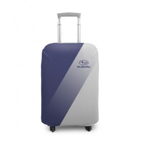 Чехол для чемодана 3D с принтом SUBARU ELITE в Тюмени, 86% полиэфир, 14% спандекс | двустороннее нанесение принта, прорези для ручек и колес | subaru | марка | машины | субару