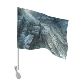 Флаг для автомобиля с принтом The Witcher 3: Wild Hunt в Тюмени, 100% полиэстер | Размер: 30*21 см | 3 | shipyard | ведьмак | геральт | дикая | игры | лодки | онлайн | охота | ривии | рпг
