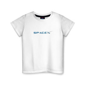 Детская футболка хлопок с принтом SpaceX в Тюмени, 100% хлопок | круглый вырез горловины, полуприлегающий силуэт, длина до линии бедер | Тематика изображения на принте: 9 | bfr | elon musk | falcon | heavy | день космонавтики | илон маск | космические путешествия | космос | наука | ракета | ракетоноситель | реактивная тяга | фалькон