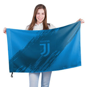 Флаг 3D с принтом Juventus 2018 Original в Тюмени, 100% полиэстер | плотность ткани — 95 г/м2, размер — 67 х 109 см. Принт наносится с одной стороны | 