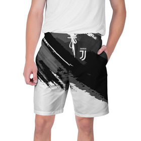 Мужские шорты 3D с принтом FC Juventus Original 2018 в Тюмени,  полиэстер 100% | прямой крой, два кармана без застежек по бокам. Мягкая трикотажная резинка на поясе, внутри которой широкие завязки. Длина чуть выше колен | Тематика изображения на принте: football | soccer | ювентус