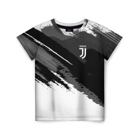 Детская футболка 3D с принтом FC Juventus Original 2018 в Тюмени, 100% гипоаллергенный полиэфир | прямой крой, круглый вырез горловины, длина до линии бедер, чуть спущенное плечо, ткань немного тянется | Тематика изображения на принте: football | soccer | ювентус
