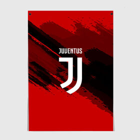 Постер с принтом JUVENTUS SPORT RED в Тюмени, 100% бумага
 | бумага, плотность 150 мг. Матовая, но за счет высокого коэффициента гладкости имеет небольшой блеск и дает на свету блики, но в отличии от глянцевой бумаги не покрыта лаком | football | soccer | ювентус