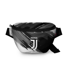 Поясная сумка 3D с принтом JUVENTUS SPORT STYLE в Тюмени, 100% полиэстер | плотная ткань, ремень с регулируемой длиной, внутри несколько карманов для мелочей, основное отделение и карман с обратной стороны сумки застегиваются на молнию | football | soccer | ювентус