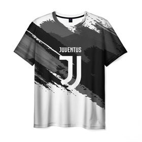 Мужская футболка 3D с принтом JUVENTUS SPORT STYLE в Тюмени, 100% полиэфир | прямой крой, круглый вырез горловины, длина до линии бедер | football | soccer | ювентус